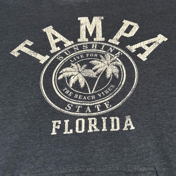 Tampa Florida Navy Blue Sweatshirt Hoodie - Picture 7 of 7